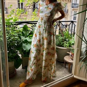 Vintage floral day dress